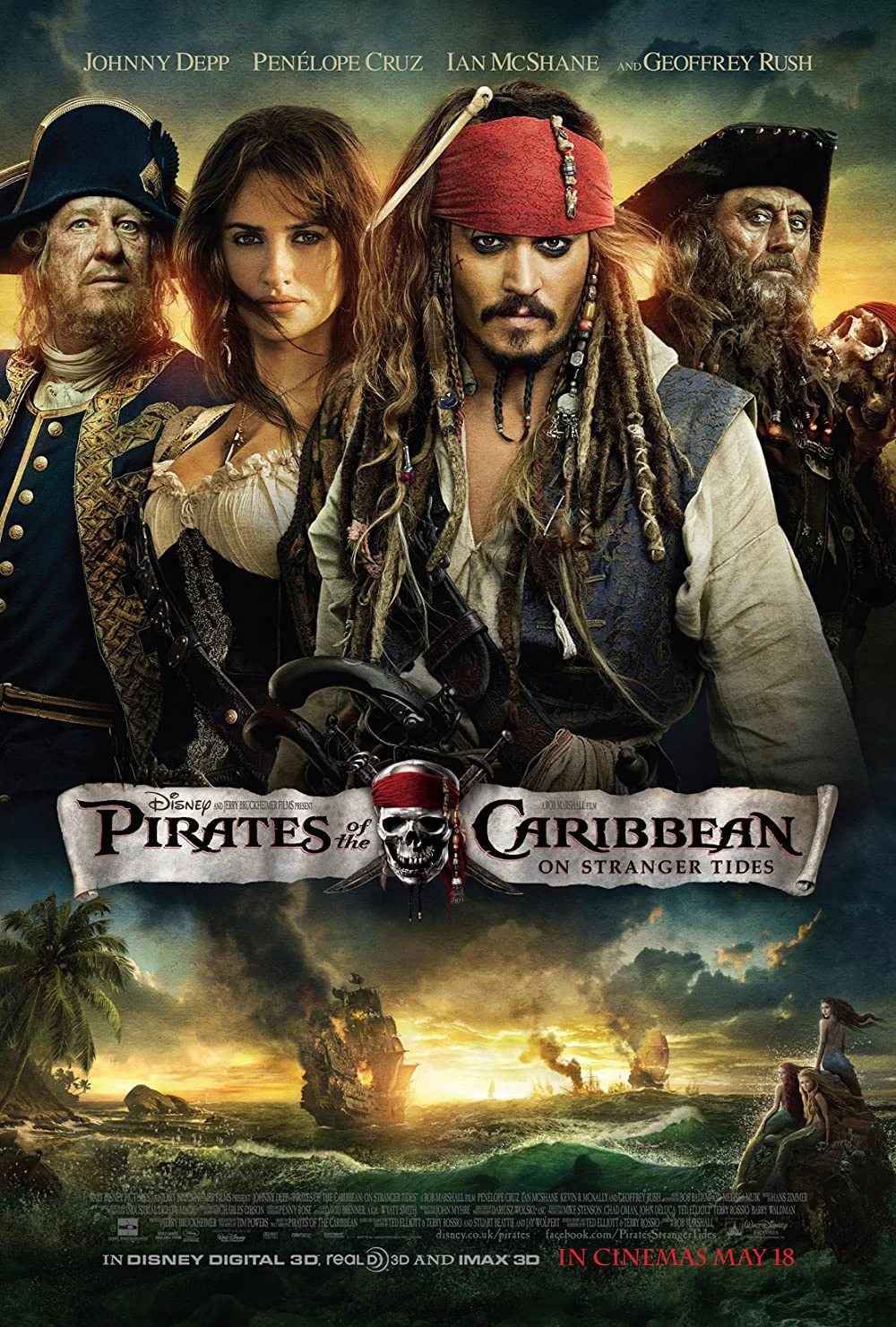 Xem phim Cướp Biển Vùng Caribbe (Phần 4): Suối Nguồn Tươi Trẻ - Pirates Of The Caribbean: On Stranger Tides (2011)